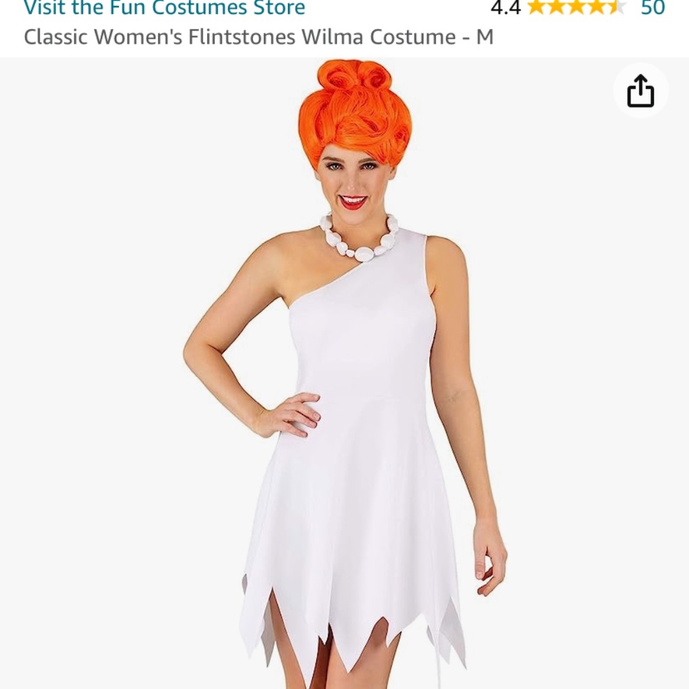 Wilma flinstones costume size medium PRICE IS FIRM